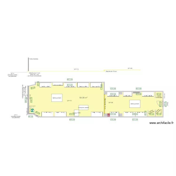 M TOI AVANT TRAVAUX. Plan de 