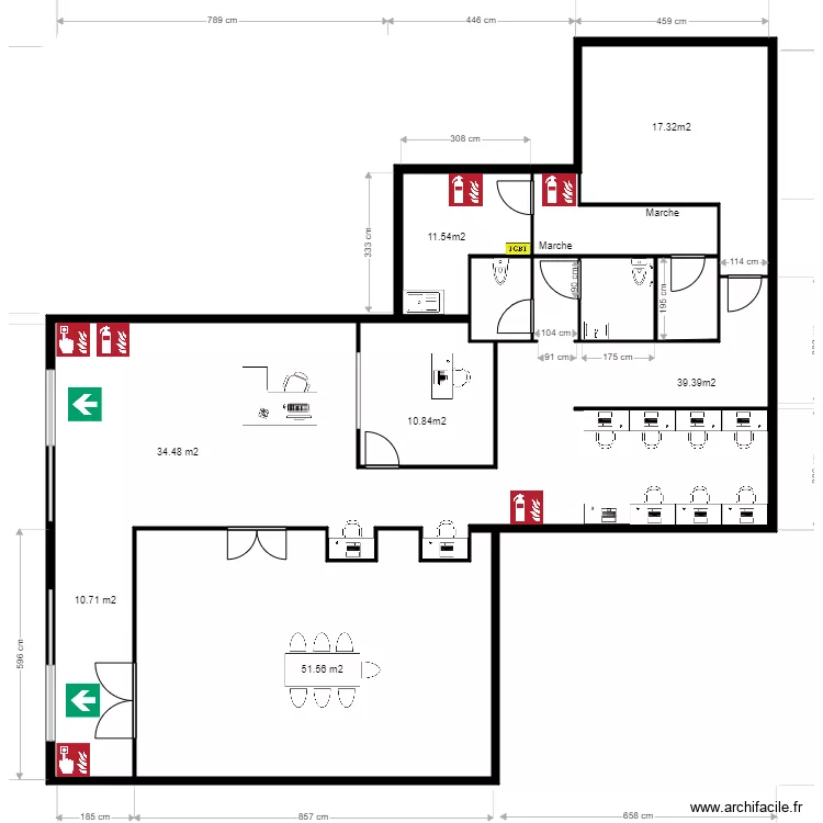 Greta Turcat Mery pompier. Plan de 