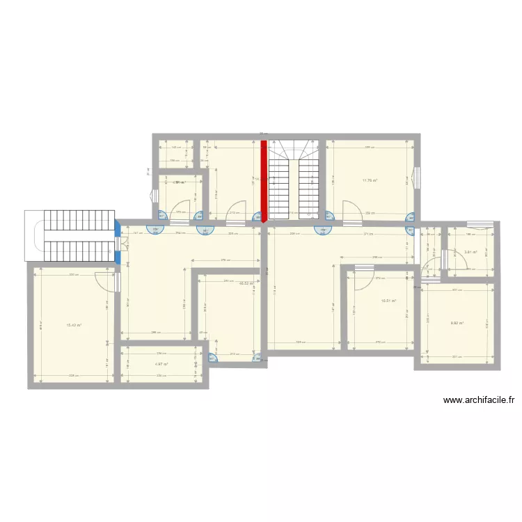 hamma house etage 1. Plan de 