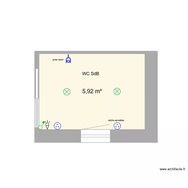 WC SdB. Plan de WC SdB. Plan de
