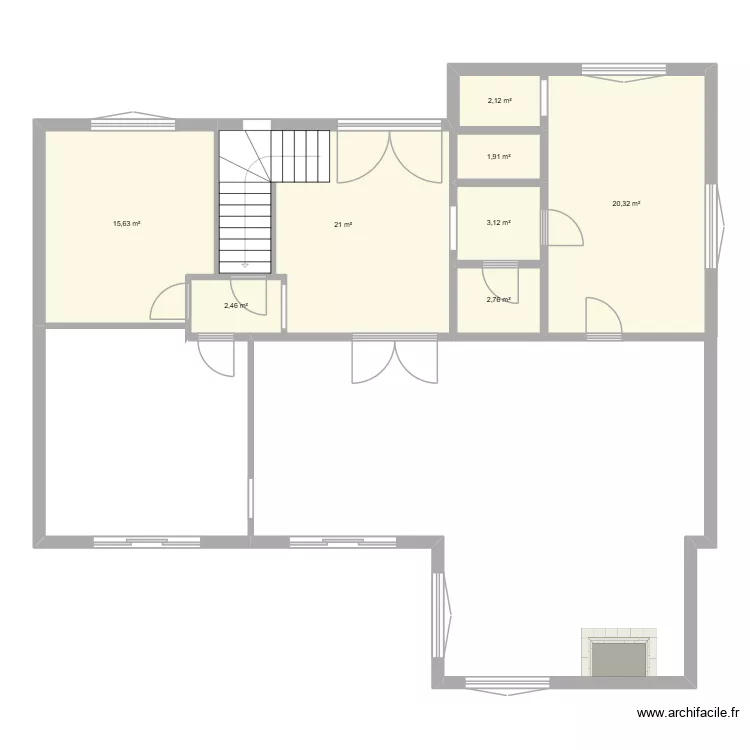 Maison cote d'Azur après travaux. Plan de 8 Pièces et 69 m² Maison cote d'Azur après travaux. Plan de 8 Pièces et 69 m²