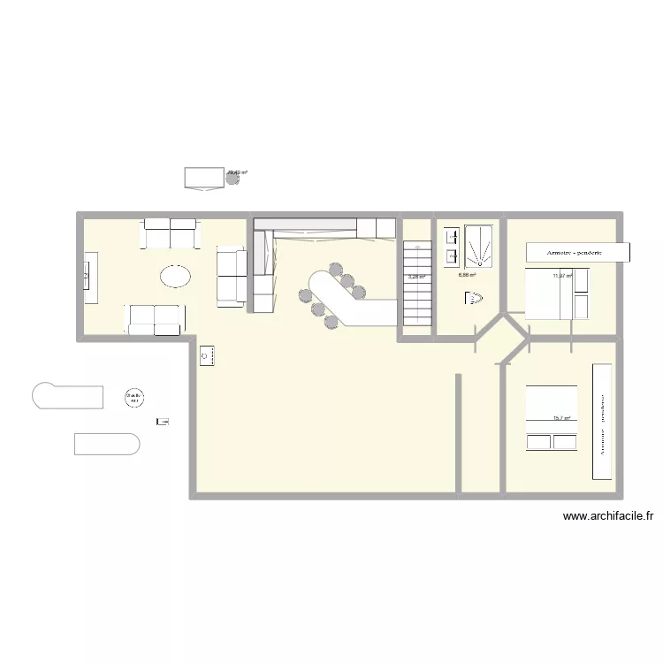 maison. Plan de 