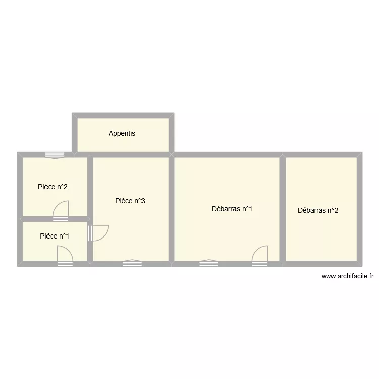 chabbert. Plan de 6  et 95 m²