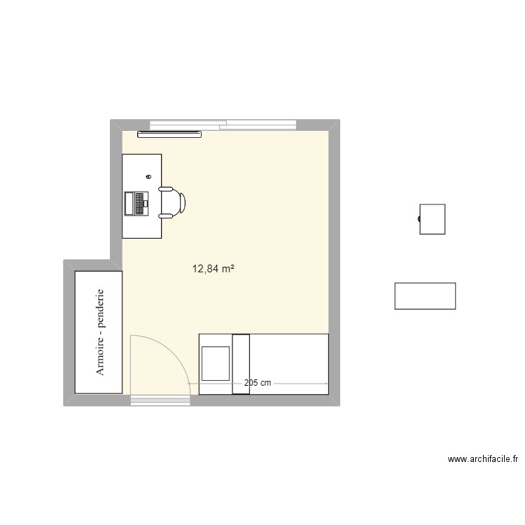 Chambre Lulu. Plan de 0 pièce et 0 m2