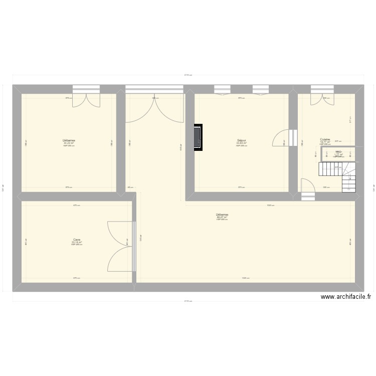 Verrieres global. Plan de 0 pièce et 0 m2