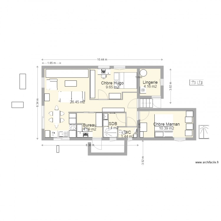 Plan du 05 Aout à 4h55. Plan de 0 pièce et 0 m2