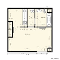 plan studio Marcel coté