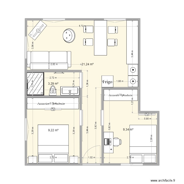 momo n°2. Plan de 0 pièce et 0 m2