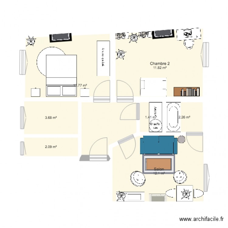 plan appartement 49m2