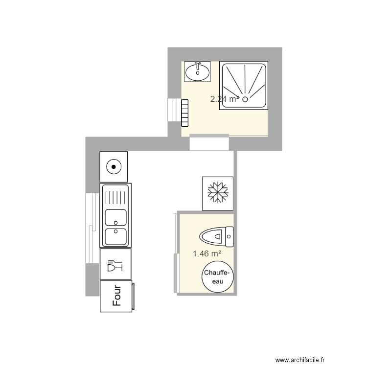 sdb. Plan de 0 pièce et 0 m2