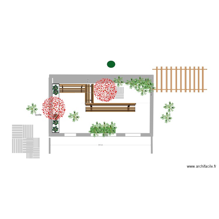 ABRI JARDIN IMPLANTATION. Plan de 0 pièce et 0 m2