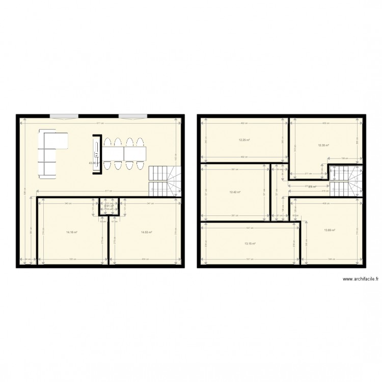 4 pasteur. Plan de 10 pièces et 146 m2