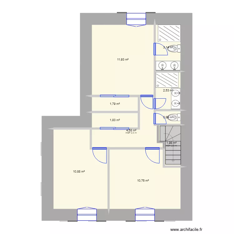 FRANCK V1 SURFACES . Plan de 