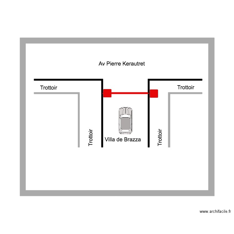 barrier villa de brazza. Plan de 0 pièce et 0 m2