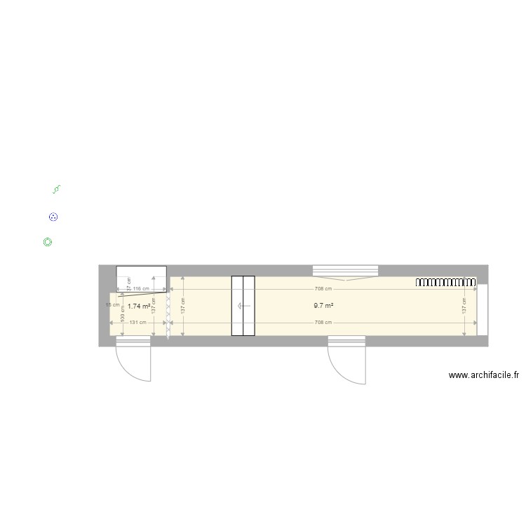 Manoir 1er étage COULOIR. Plan de 0 pièce et 0 m2