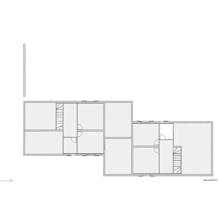 isenc &eacute;tage. Plan de 