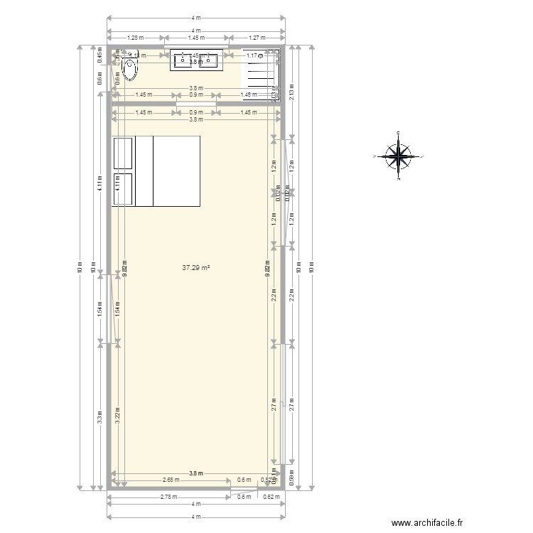 Katoomba cabin bmcc  final floor plan amended. Plan de 0 pièce et 0 m2