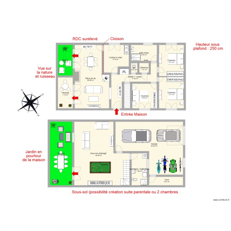 MORVAN FAUVEL. Plan de 0 pièce et 0 m2