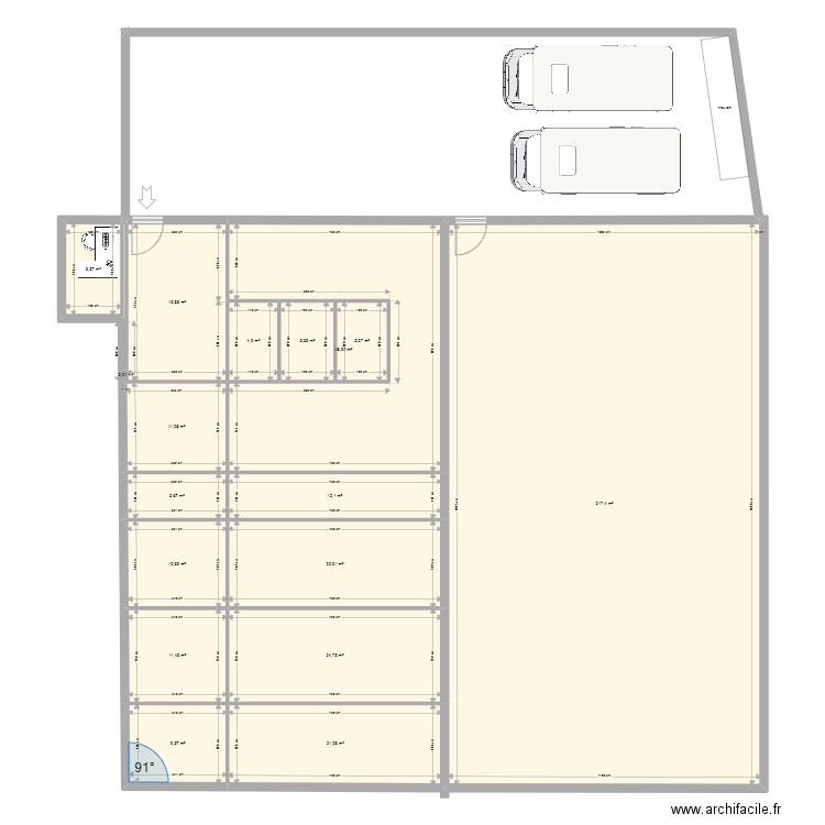 Rest'o Truck3. Plan de 17 pièces et 437 m2