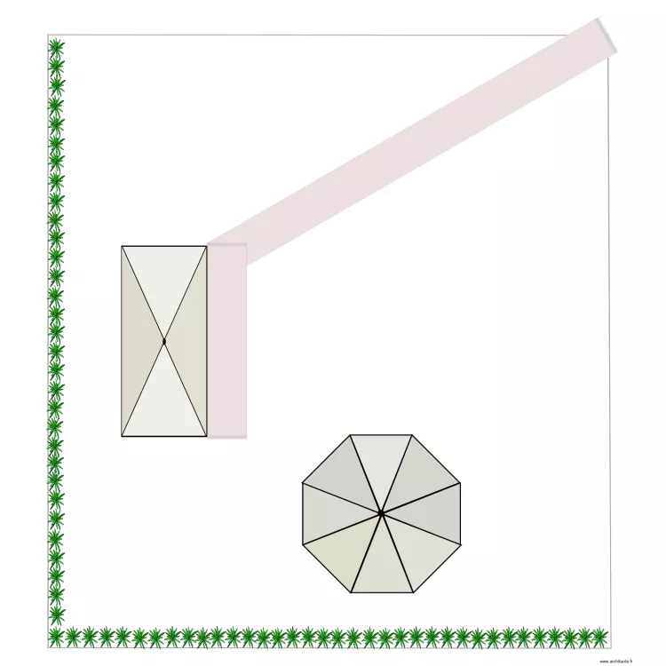 exterieur gite3. Plan de 