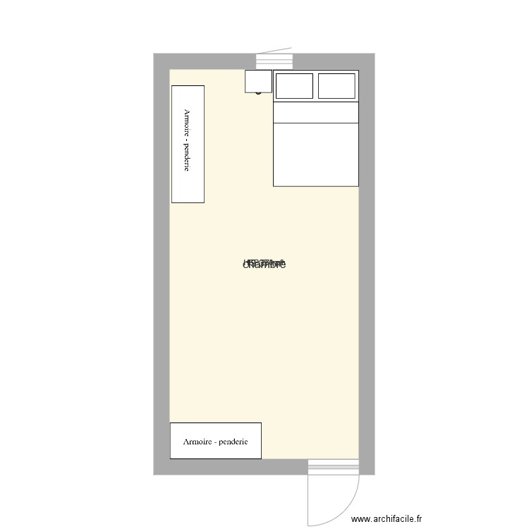 chambre. Plan de 0 pièce et 0 m2