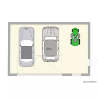 plan garage toit 1 pente
