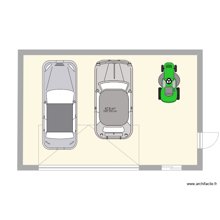 plan garage toit 1 pente — free download