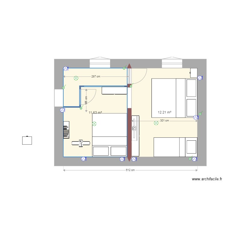 chambre chirassimont 4. Plan de 0 pièce et 0 m2