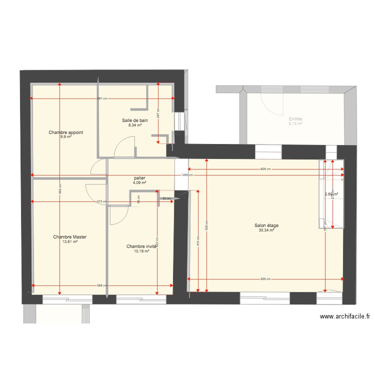 walls. Plan de 0 pièce et 0 m2