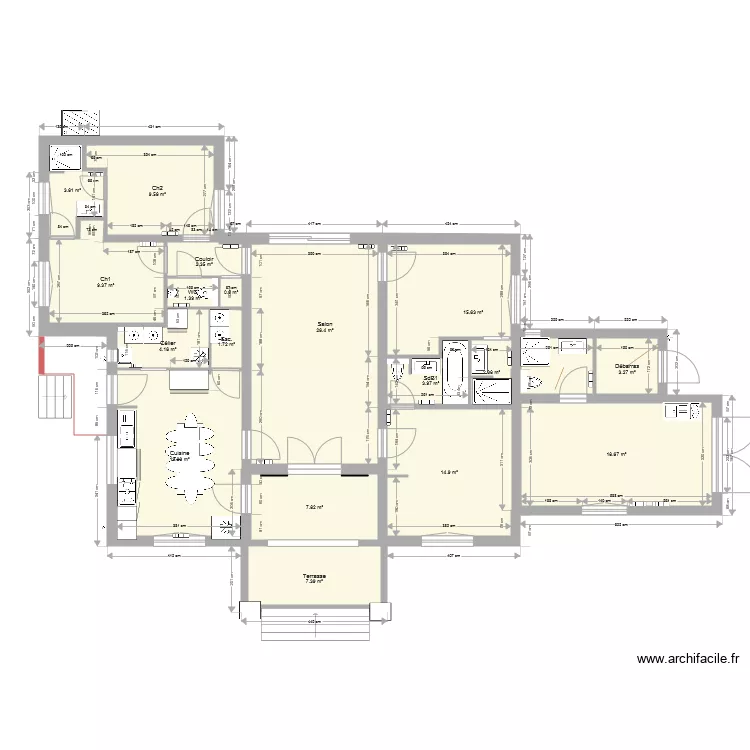 Cellier et paradou. Plan de Cellier et paradou. Plan de