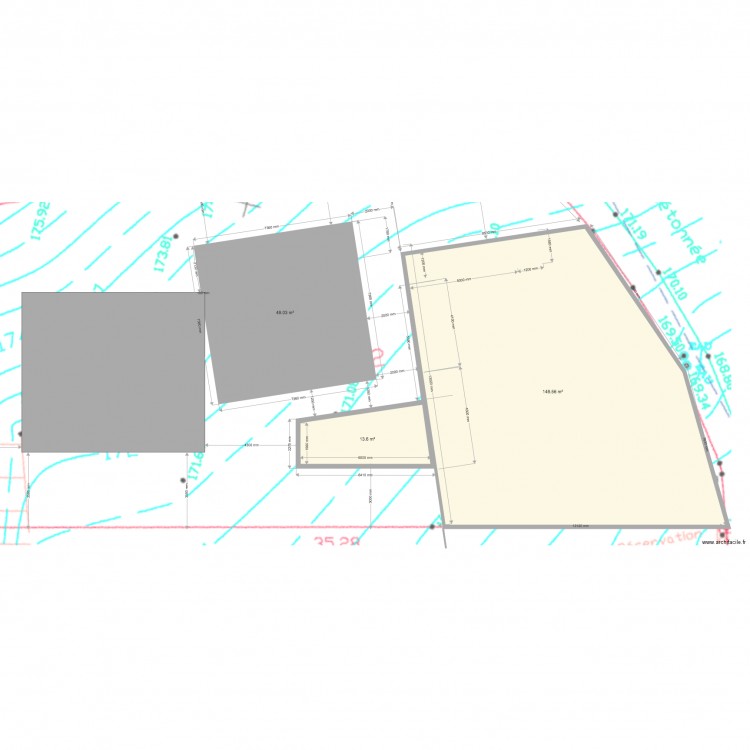 planmasseterrassement. Plan de 0 pièce et 0 m2