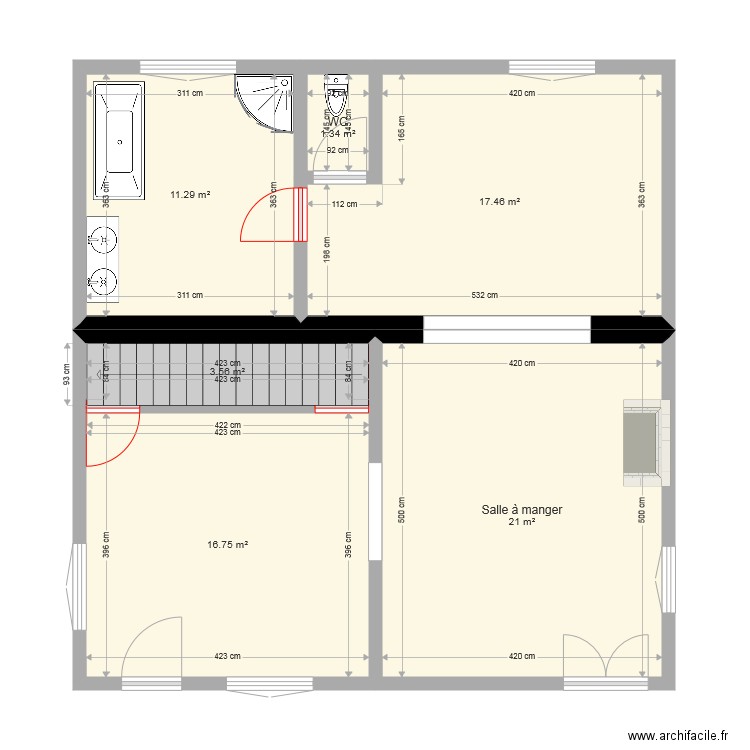 plan maison bas. Plan de 0 pièce et 0 m2