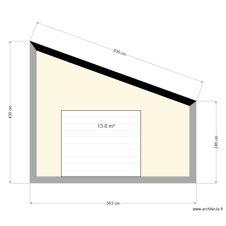 abri de jardin facade. Plan de 0 pièce et 0 m2