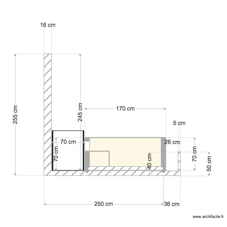 PISCINE FACE COTE. Plan de PISCINE FACE COTE. Plan de