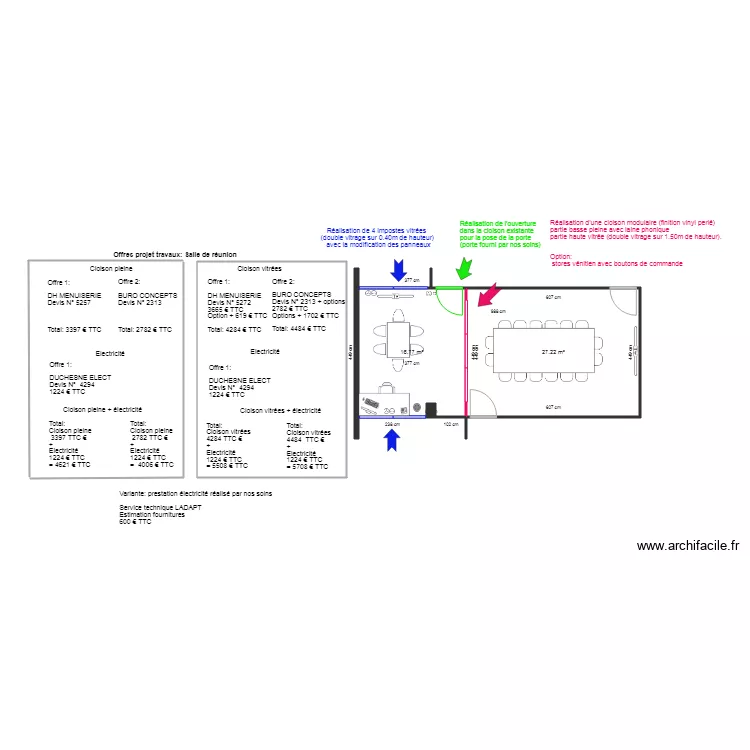 LADAPT DR projet  . Plan de 