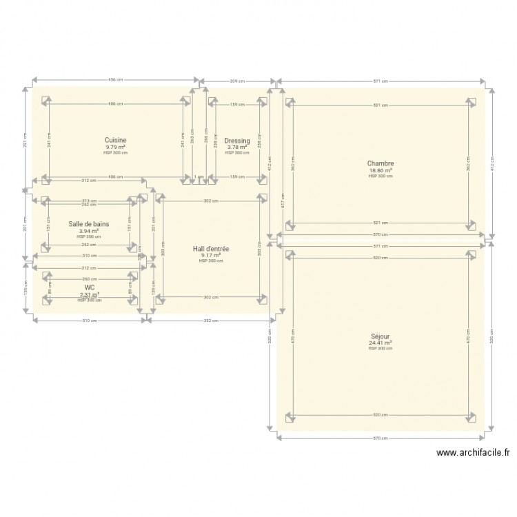 2  pièces et demi. Plan de 0 pièce et 0 m2