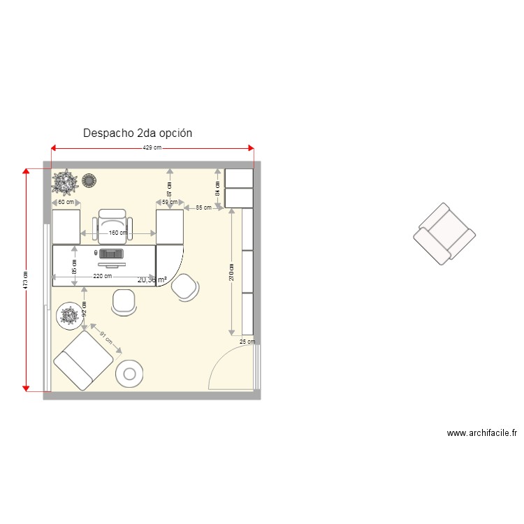 Casa Crestón estudio 2da opción. Plan de 0 pièce et 0 m2