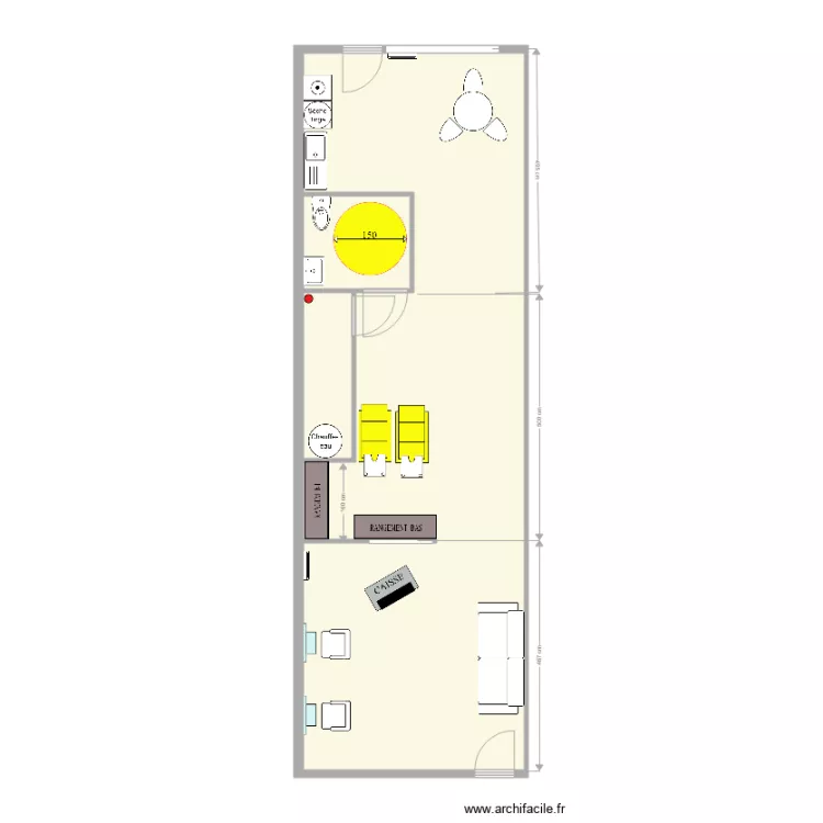 SALON MAURIENNE. Plan de 