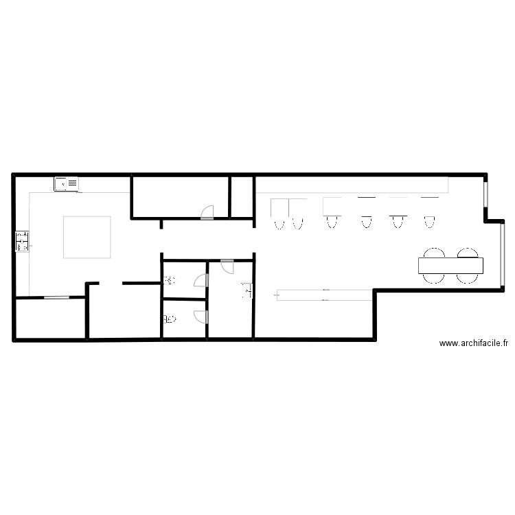 2087 MAMA. Plan de 4 pièces et 468 m2