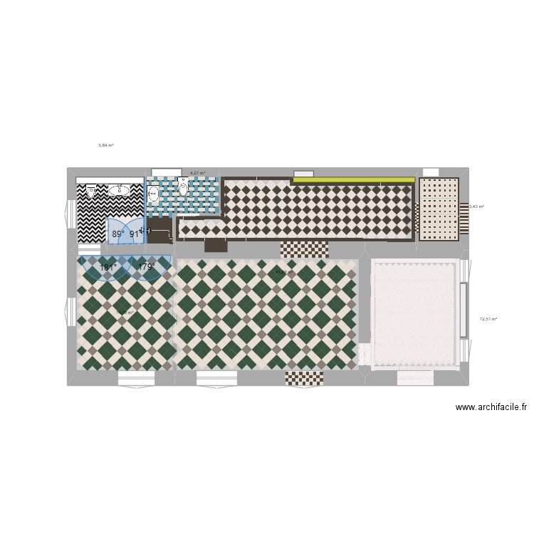 SOLS SOLID BIRIATOU II. Plan de 6 pièces et 84 m2