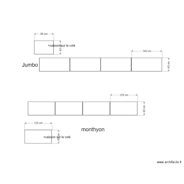 CAISSON4. Plan de 0 pièce et 0 m2
