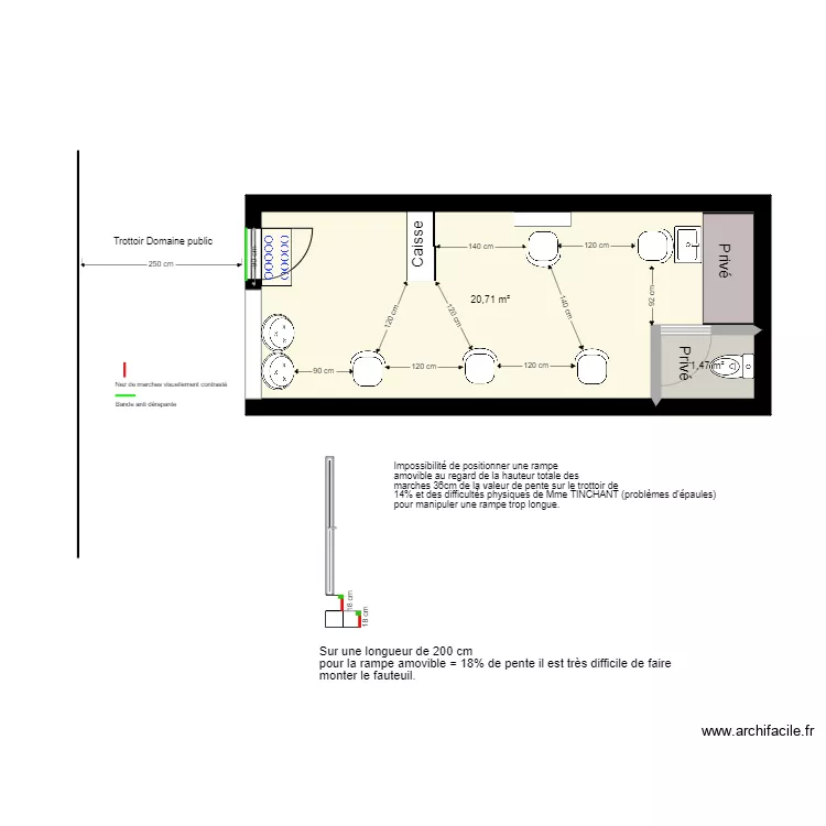 Salon de Jessica. Plan de 