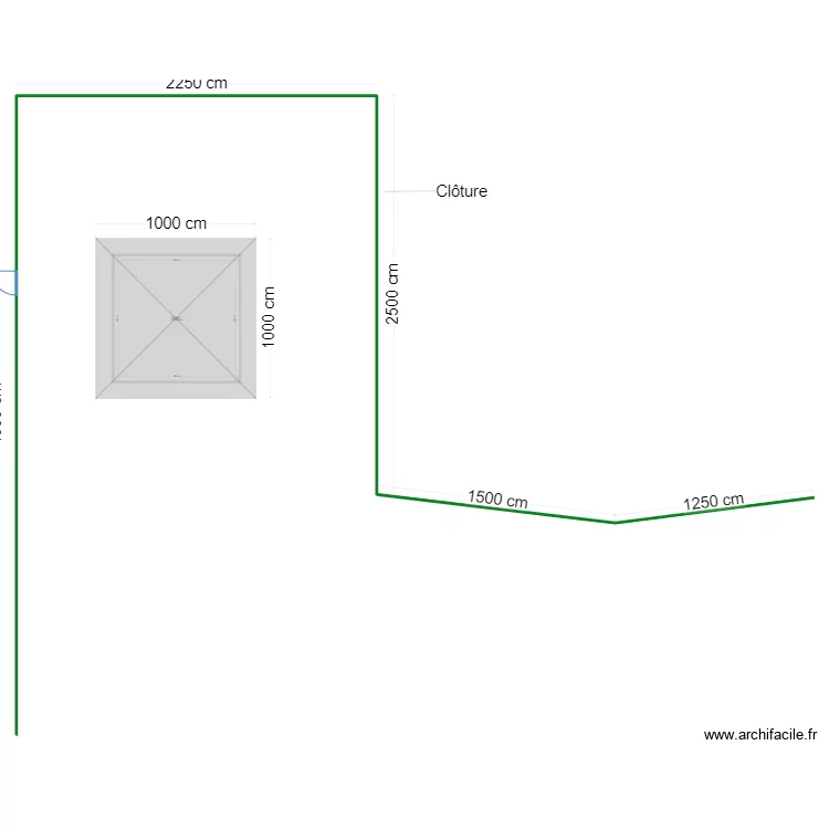Clôture carbet REGULUS. Plan de Clôture carbet REGULUS. Plan de