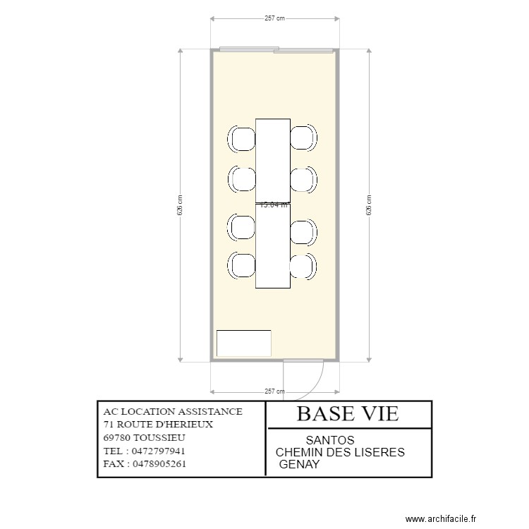 SANTOS GENAY CHEMIN DES LISERES . Plan de 0 pièce et 0 m2