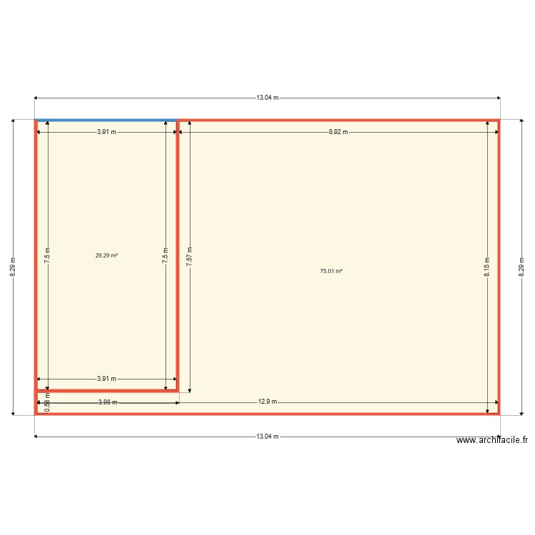 studioRDC3105201911h12. Plan de 0 pièce et 0 m2