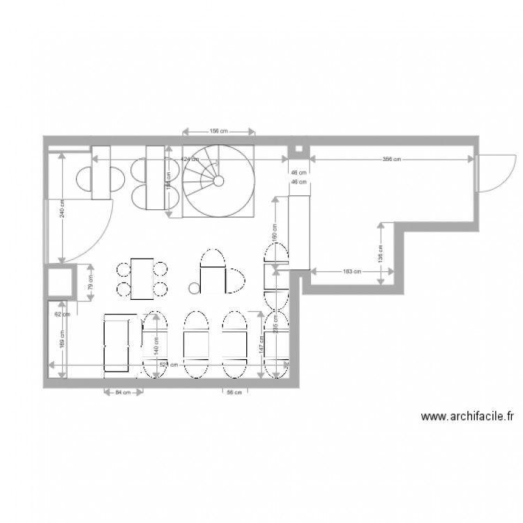 plan avant travaux. Plan de 0 pièce et 0 m2