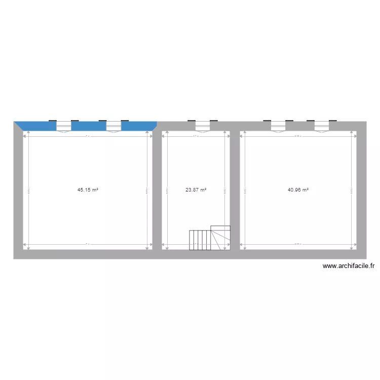 Plante de Joville &eacute;tage. Plan de 