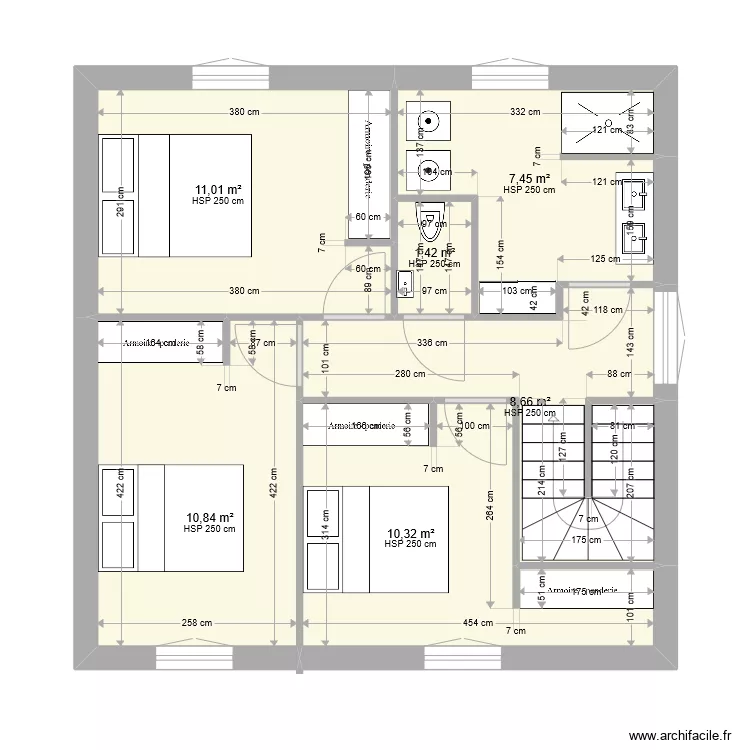 Osvi etage. Plan de 
