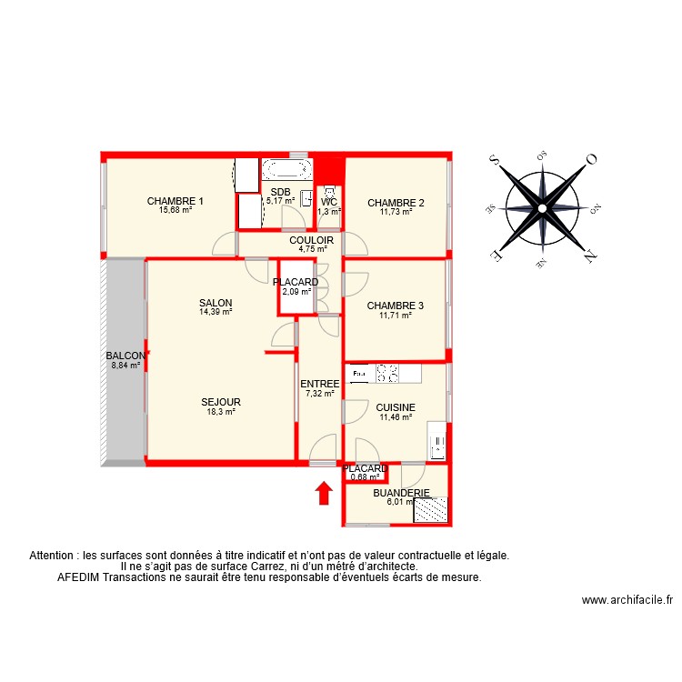 BI 6982 . Plan de 0 pièce et 0 m2