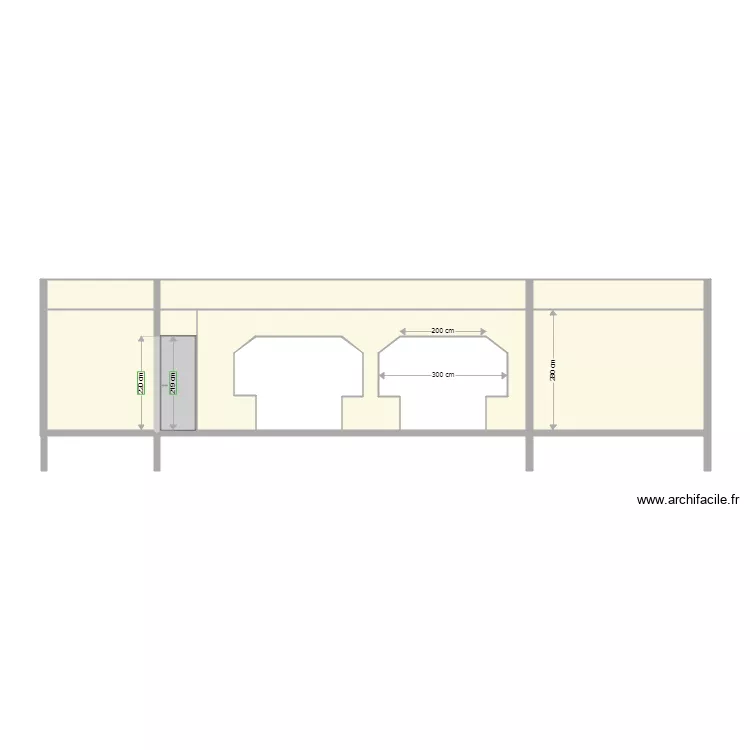 COUPE LONGITUDINALE. Plan de 